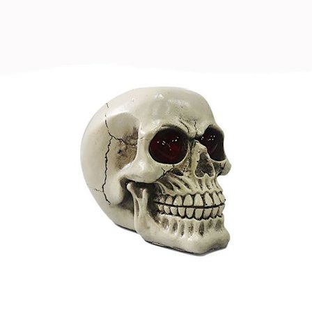 Halloween Dödskalle Ljus Snideri Skelett Huvud 4 4 4