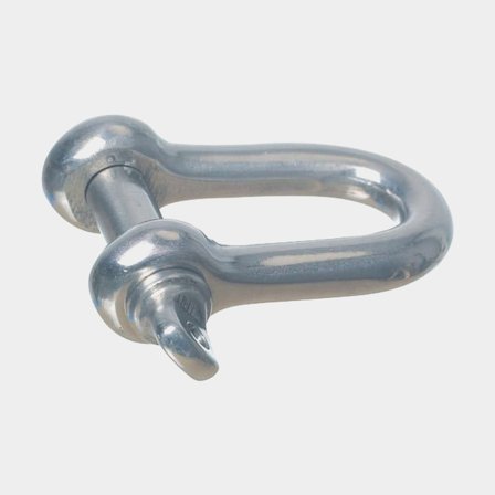 Grillo dritto 1852-Marine, Ø12 mm, 48 mm, acciaio inossidabile, con vite ad alette filettata