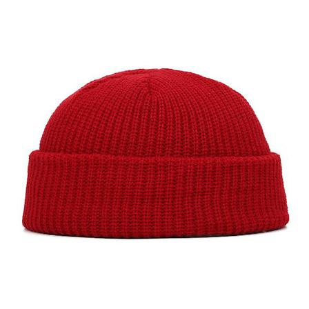 Stickad Mössa För Män Red