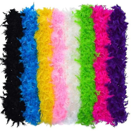 8-delad fjäderboa-set