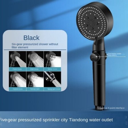 Højtryksbrusehoved Brusehoveder Slange STYLE 1-SORT STYLE