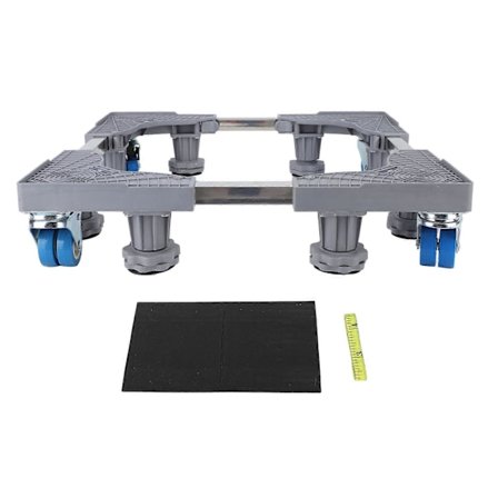 Universal Vaskemaskin Base Trinse Vaskemaskin Møbel Dolly Mobil Rullestativ med Hjul