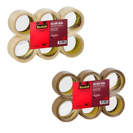 SCOTCH Packtejp Secure Seal 50mmx66m Klar 6/fp - Lyreco - Emballage och lagerutrustning - Packtejper - Packtejp PP