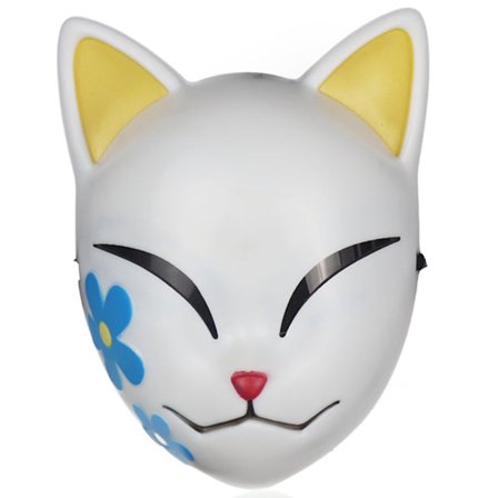 Halloween-naamio Demon Slayer Kimetsu no Yaiba Fox Cosplay-asu