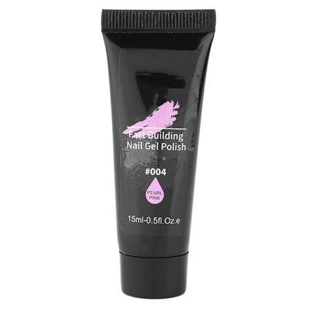 UV-gel för smärtfri nagelbyggare, förlängning, akrylnaglar, UV-tips, lim, nakenrosa