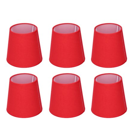 6 st Lampskärm Modern Enkel Tygkonst Innerfilm Hängande Vägglampa Skärmskydd för Lampor E14