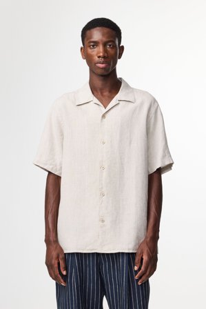 NN.07 Julio 5708 Shirt Male Brown Linen
