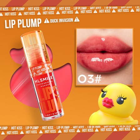 Professionel Makeup | Duck Meat Lip Plumping Dual Pack, Øjeblikkelig læbeforstørrende gloss med krydret ingefær, vegansk formel.