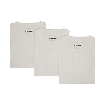 Jil Sander T Shirt CN SS 3 Pack Hvid, Herre T-shirts
