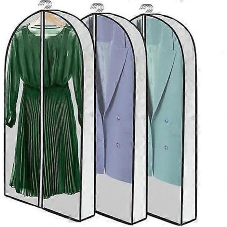 Klare møllsikre beskyttende klesposer med glidelås
