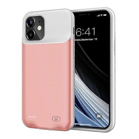 6000mAh Uppladdningsbart Batteri Mobiltelefon Laddare Skal Kompatibelt För iPhone 12 mini 5.4 tum