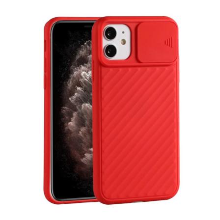 Iphone 12 / 12 Pro - Camshield Skal - Röd Red Röd