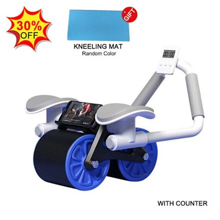 Automatisk Rebound Belly Wheel Abdominal Wheels Wit