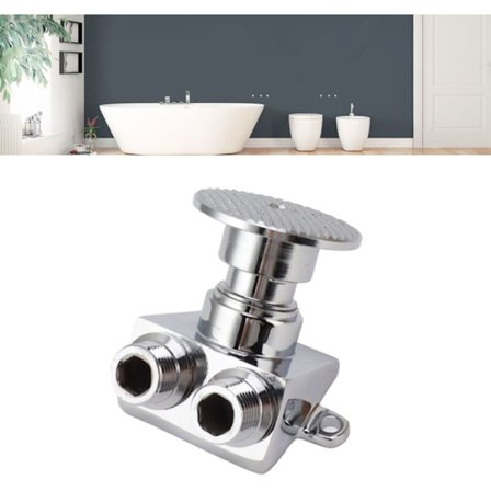 Beröringsfri pedal kran i brons, pedal vattenset för handfat vatten kran, badrum handfat