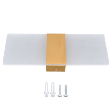 LED-seinävalaisin 6W Akryyli Seinävalaisin 360° Valoisa Korkea Kirkkaus Säilytysaine Ylös Alas Valot Makuuhuoneen Ruokailutila 90‐265V Kulta