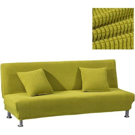Sofaovertrekk uten armlener, stretch overtrekk for sovesofa
