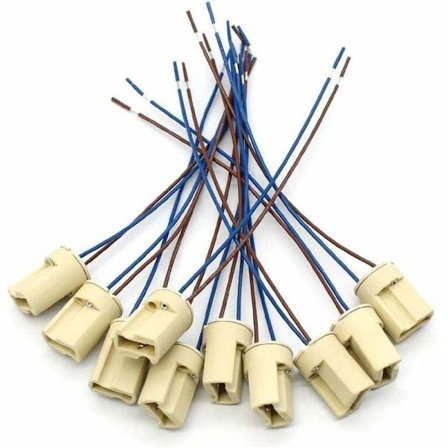 10 stk. G9 Lampeholder, G9 Keramisk Sokkel med 150mm Teflon Tråd for G9 LED Halogenpærer Hjem