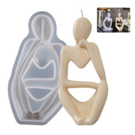 Silikone lys form DIY stearinlys hul krop