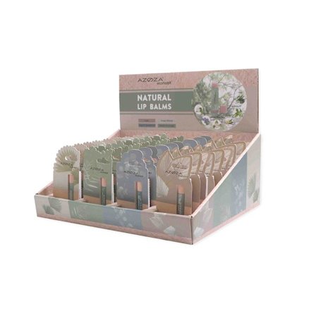 Azoza Eco læbepomade 4-pak - naturlig pleje til tørre læber
