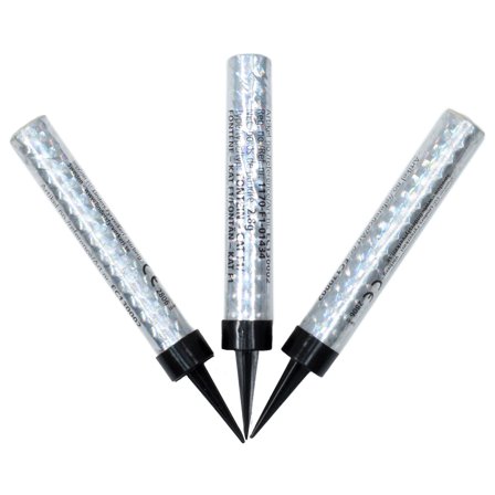 Isfacklor Holografisk Silver 10-pack