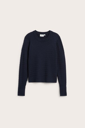 Kappahl | Palmikkoneulepusero | Tummansininen