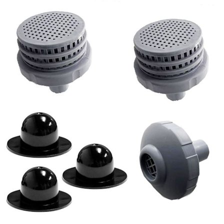 Intex 25022E Overjordisk Svømmebasseng Vannstrålekontakt Erstatningsdelsett med Silere, Dyser og Plugger med