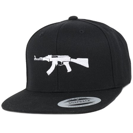 GUNS n SKULLS - Black - snapback - Cap - AK47 Black Snapback - Hatstore