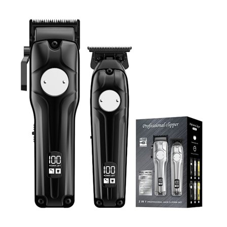 Professionel Herre Hårklipper - Trådløs, Genopladelig og Støjsvag