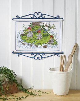 Stickpackung Wandbehang/Bild Im Grünen - Svarta Fåret