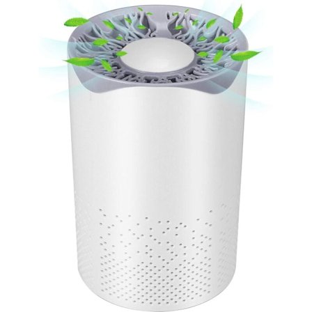 Luftrenser med HEPA-filter, bærbar 35dB lydsvag luftrenser med USB-kabel, 1 m luftrenser, luftrenser til hjemmet, kontoret, bilen, rejser