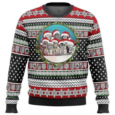 Attack On Titan Stygg Julegenser Julegave Julenissen Genser Menn 3d Sweatshirt Og Topp