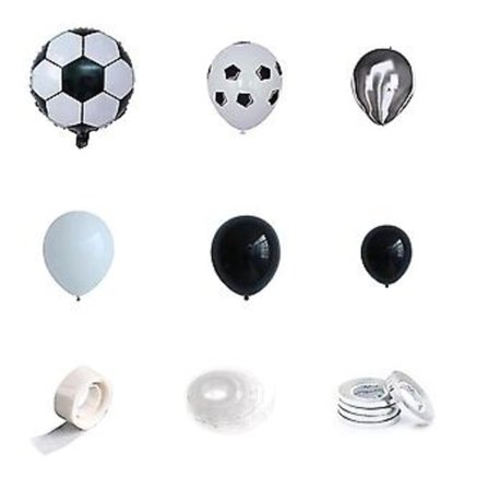 78 st/set Folie Globos Barn Pojke Fotboll S Girlang Båge Kit Råttor