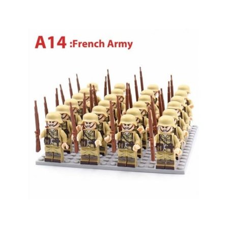 Militære figurer Byggesten Soldater Klodser