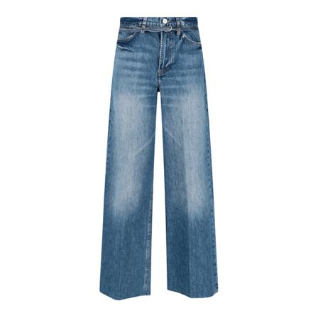 Frame, Wide Jeans Blauw, Dames, Maat:W24