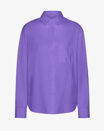 Organic Oversized Shirt - Ultra Violet - Female - L