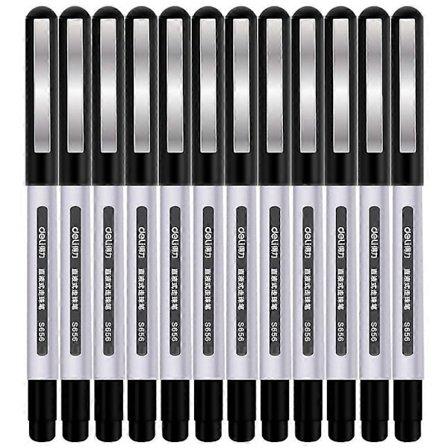 DELI S656 12 kpl Roller Ball -kynät 0,5 mm nestemäinen muste kirjoituskynä opiskelijoille