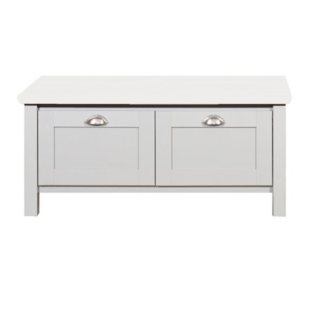 Scala Bänk med dörrar Vit