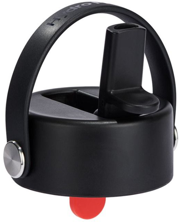 HydroFlask Wide Flex Straw Cap Black - Termostilbehør