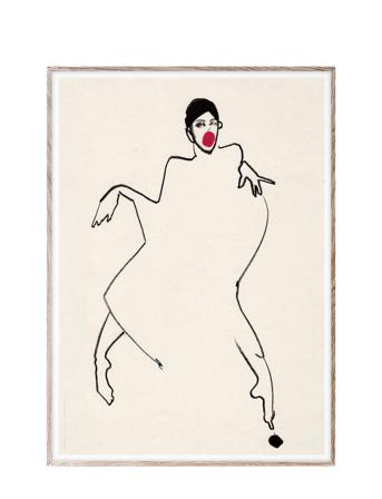 Dancer 02 - 50X70 Home Decoration Posters & Frames Posters Illustrations Multi/mønstret Paper Collective*Betinget Tilbud