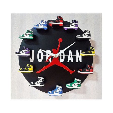 Hem 30cm Aj1-12 klocka, urtavla, lämplig för hemmets sovrum café bar dekoration (Jordan)