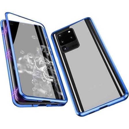 Samsung Galaxy S20-deksel, magnetisk adsorpsjon, ultrabeskyttelse 360 graders herdet glass, metalldeksel foran og bak