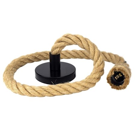 Vintage-tyylisen teollisuushenkisen riippuvalaisimen, ullakkolämpö, pellava köysi yksipäinen riippuvalaisin