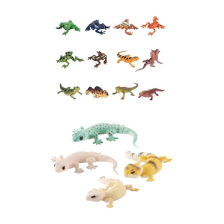 16-delars Miniatyr Djurmodell för Förskolebarn att Samla