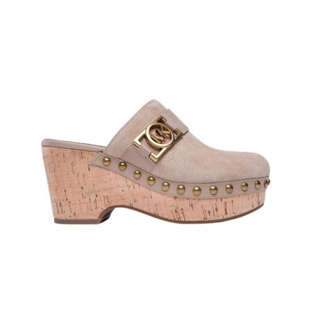 Michael Kors April Clog Camel inbo, Dame Træsko, Størrelse: 40 EU