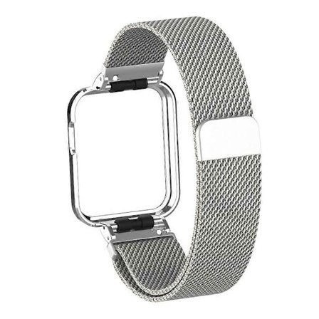 For Xiaomi Mi Watch Lite / Redmi Watch Milanesisk Magnetisk Metall Armbånd (FMY) Sølv