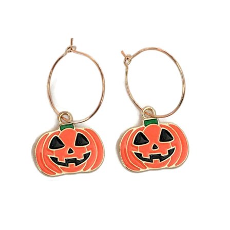 Earrings - Creoles - Pumpkin