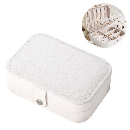 Smykkeæske Organiser, læder rejse smykkeskrin