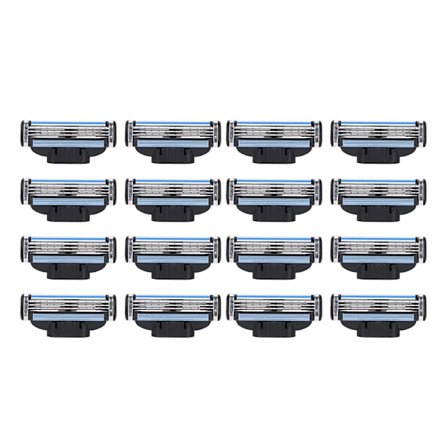 Barberblad for menn, Mach 3-blader 16 stk Manuell barberblad Profesjonelle barberblader for skjegg, Manuell barberblad for mer komfortabel barbering