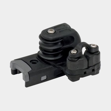 Seldén System 22 - End Control, Double Plain Bearing Sheaves, Cam Cleat for Starboard Control, Becket for control line (442-112-03)