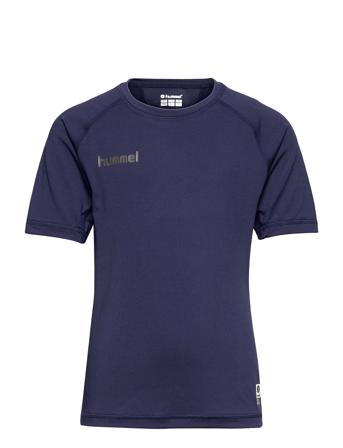 Hml First Performance Kids Jersey S/S T-shirts Sports Tops Blå Hummel